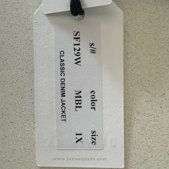 Just USA Jean Jacket - size 1X - Picture 4 of 7